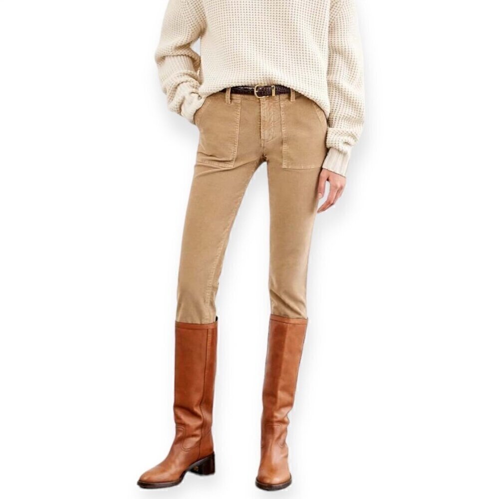 NILI LOTAN Jenna Pants in Corduroy, Color Khaki, Size 8, New with tags